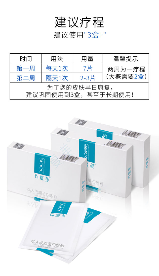 可复美类人胶原蛋白医用面膜